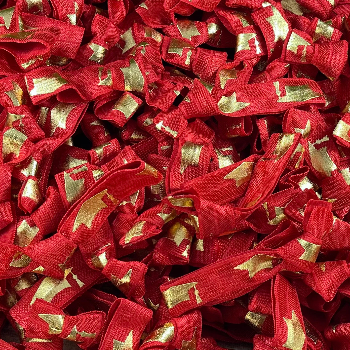 Red Graduation Cap (gold) Hair Ties